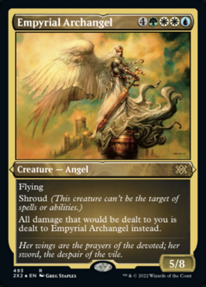 Empyrial Archangel (Foil Etched) [Double Masters 2022] | Gate City Games LLC