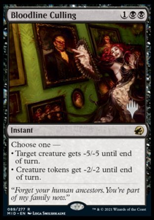 Bloodline Culling (Promo Pack) [Innistrad: Midnight Hunt Promos] | Gate City Games LLC