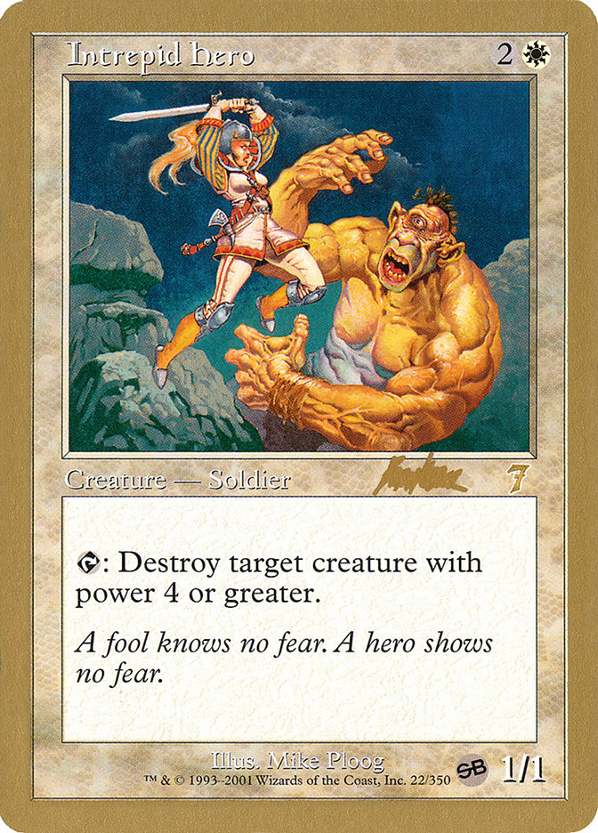 Intrepid Hero (Brian Kibler) (SB) [World Championship Decks 2002] | Gate City Games LLC