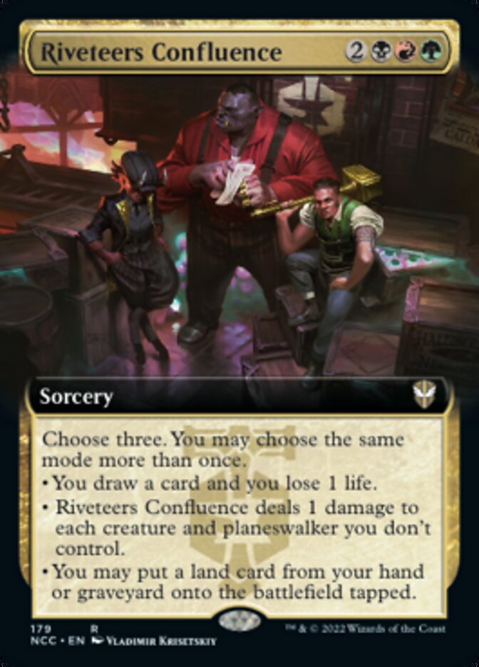Riveteers Confluence (Extended Art) [Streets of New Capenna Commander] | Gate City Games LLC