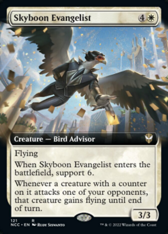 Skyboon Evangelist (Extended Art) [Streets of New Capenna Commander] | Gate City Games LLC