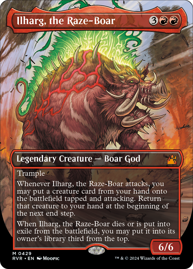 Ilharg, the Raze-Boar (Anime Borderless) [Ravnica Remastered] | Gate City Games LLC
