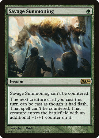 Savage Summoning [Magic 2014] | Gate City Games LLC