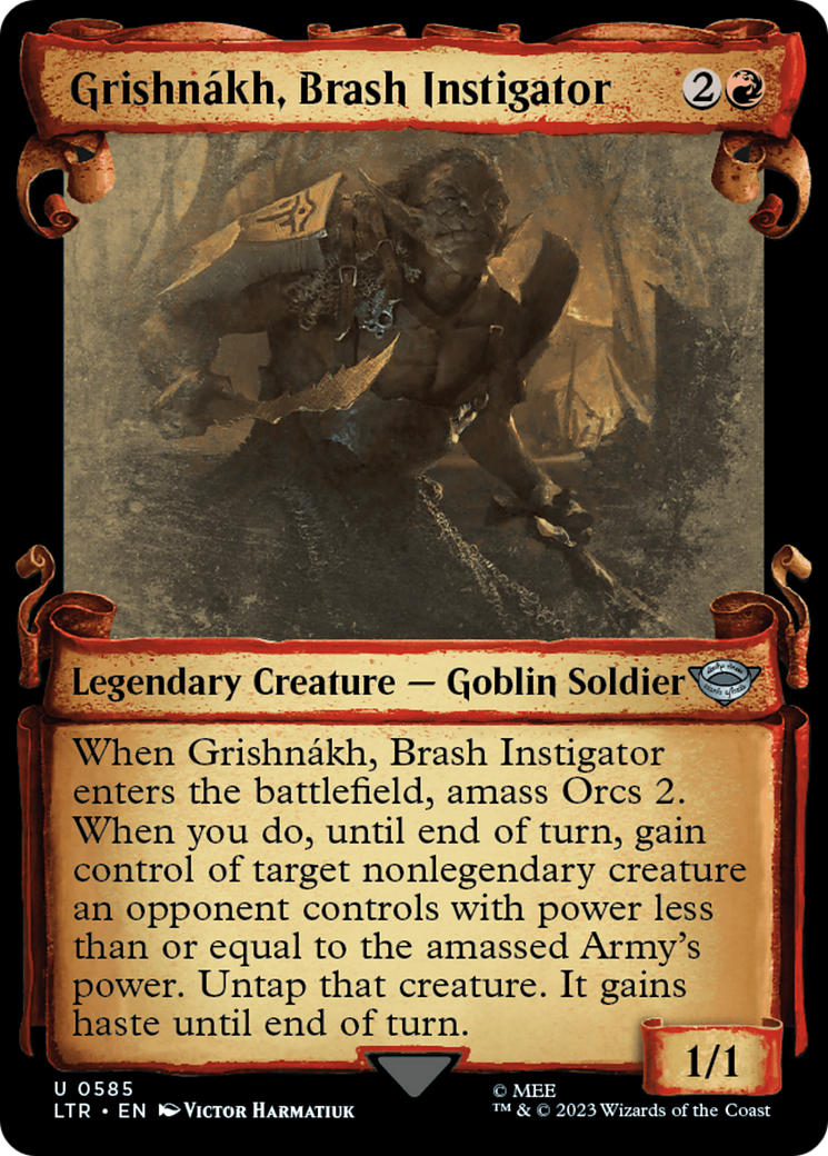 Grishnakh, Brash Instigator [The Lord of the Rings: Tales of Middle-Earth Showcase Scrolls] | Gate City Games LLC