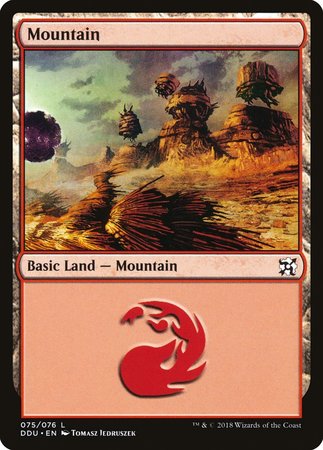 Mountain (75) [Duel Decks: Elves vs. Inventors] | Gate City Games LLC