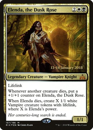 Elenda, the Dusk Rose [Rivals of Ixalan Promos] | Gate City Games LLC