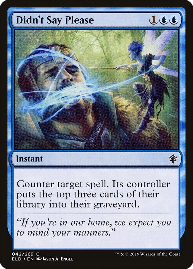 Didn't Say Please [Throne of Eldraine] | Gate City Games LLC