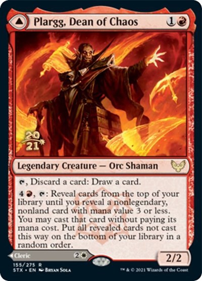 Plargg, Dean of Chaos // Augusta, Dean of Order [Strixhaven: School of Mages Prerelease Promos] | Gate City Games LLC