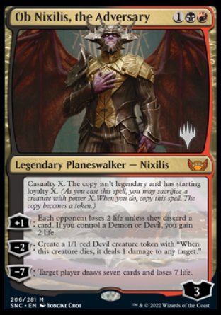 Ob Nixilis, the Adversary (Promo Pack) [Streets of New Capenna Promos] | Gate City Games LLC