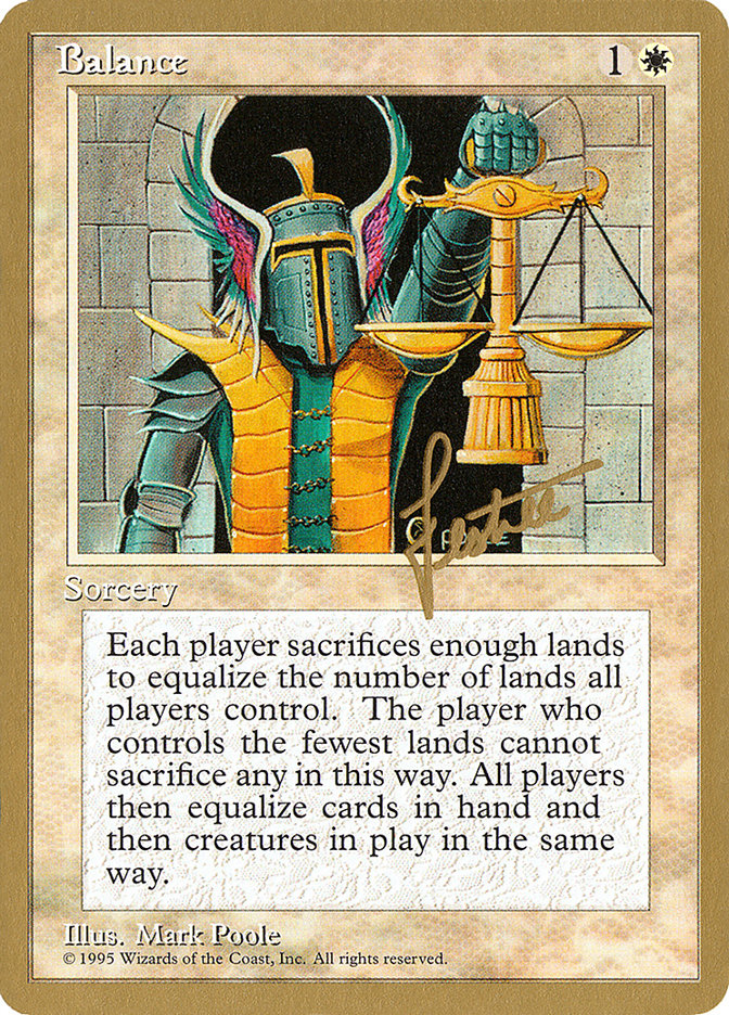 Balance (Bertrand Lestree) [Pro Tour Collector Set] | Gate City Games LLC