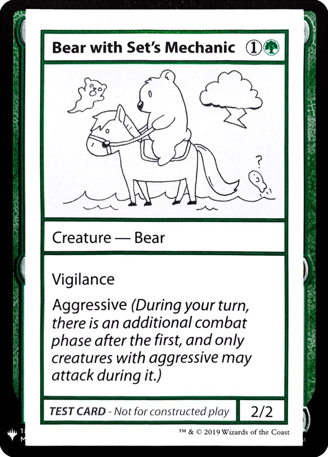Bear with Set's Mechanic [Mystery Booster Playtest Cards] | Gate City Games LLC