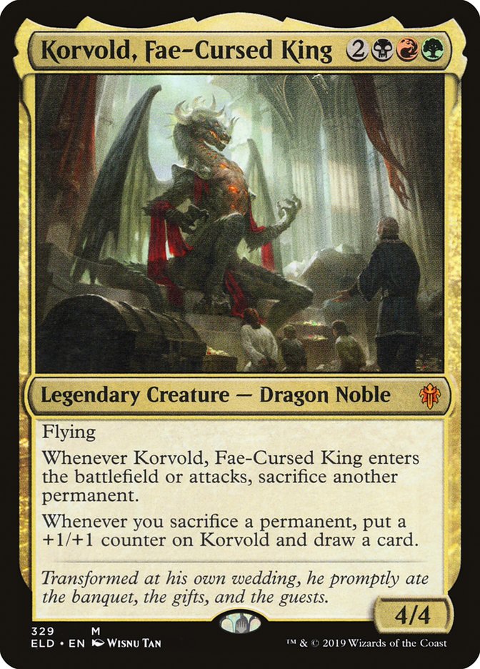 Korvold, Fae-Cursed King [Throne of Eldraine] | Gate City Games LLC