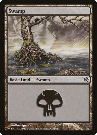 Swamp (34) [Duel Decks: Phyrexia vs. the Coalition] | Gate City Games LLC