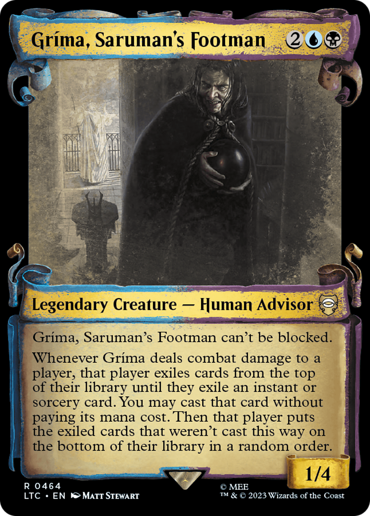 Grima, Saruman's Footman [The Lord of the Rings: Tales of Middle-Earth Commander Showcase Scrolls] | Gate City Games LLC