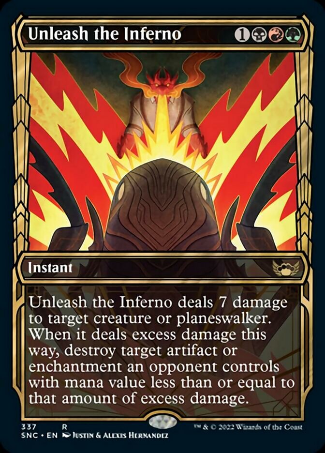 Unleash the Inferno (Showcase Golden Age) [Streets of New Capenna] | Gate City Games LLC