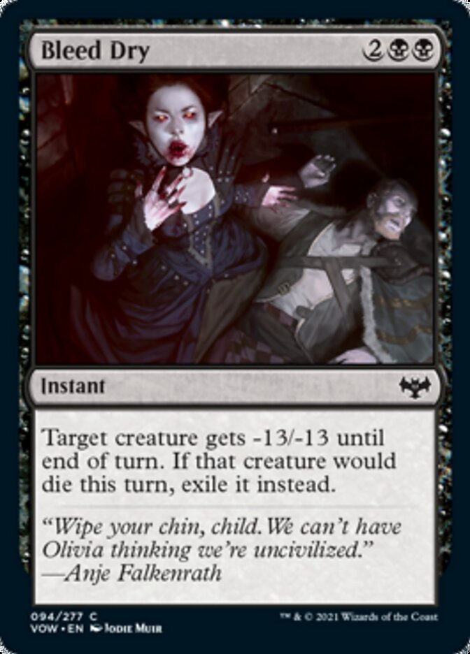 Bleed Dry [Innistrad: Crimson Vow] | Gate City Games LLC