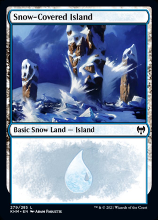 Snow-Covered Island (279) [Kaldheim] | Gate City Games LLC