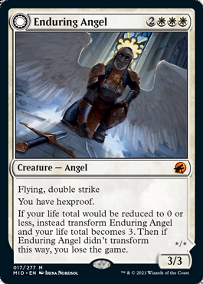 Enduring Angel // Angelic Enforcer [Innistrad: Midnight Hunt] | Gate City Games LLC