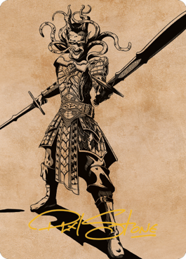 Zevlor, Elturel Exile Art Card (78) (Gold-Stamped Signature) [Commander Legends: Battle for Baldur's Gate Art Series] | Gate City Games LLC