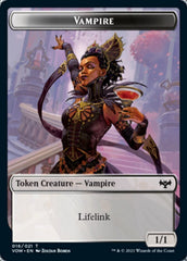 Human (001) // Vampire (016) Double-sided Token [Innistrad: Crimson Vow Tokens] | Gate City Games LLC