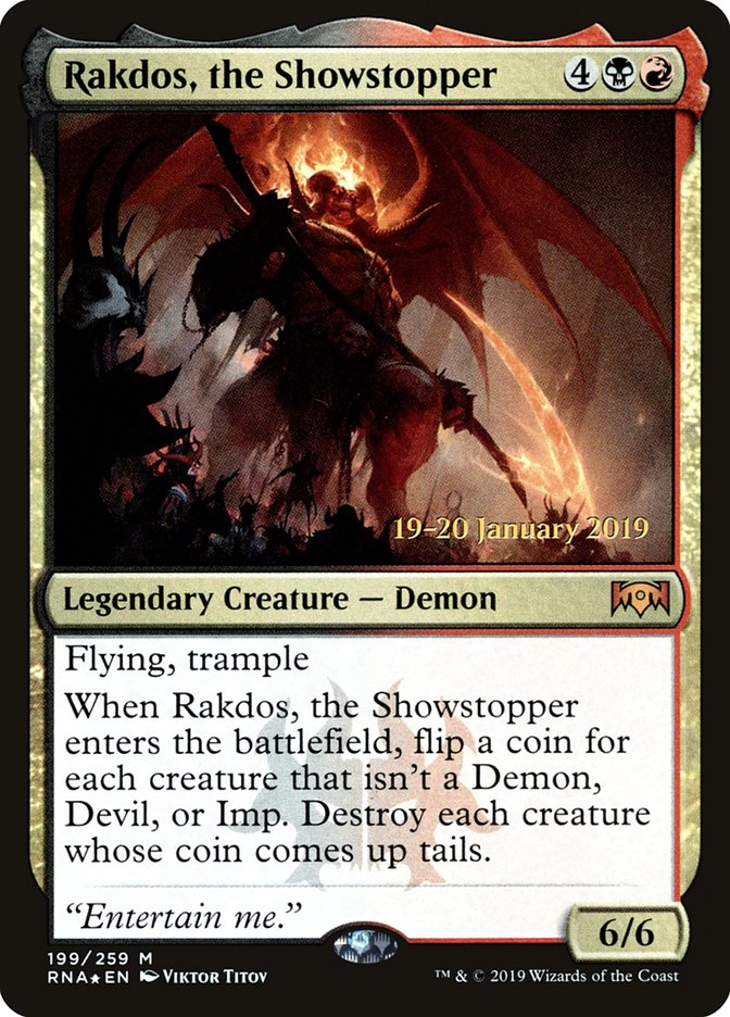 Rakdos, the Showstopper [Ravnica Allegiance Prerelease Promos] | Gate City Games LLC