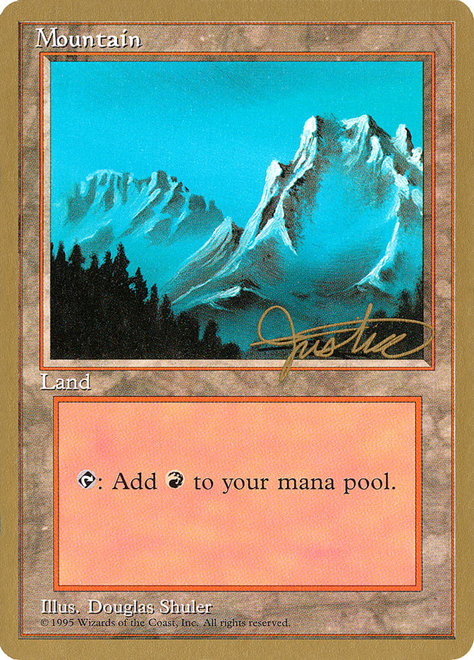 Mountain (mj374) (Mark Justice) [Pro Tour Collector Set] | Gate City Games LLC