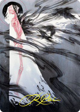 Tendrils of Agony Art Card (Gold-Stamped Signature) [Strixhaven: School of Mages Art Series] | Gate City Games LLC