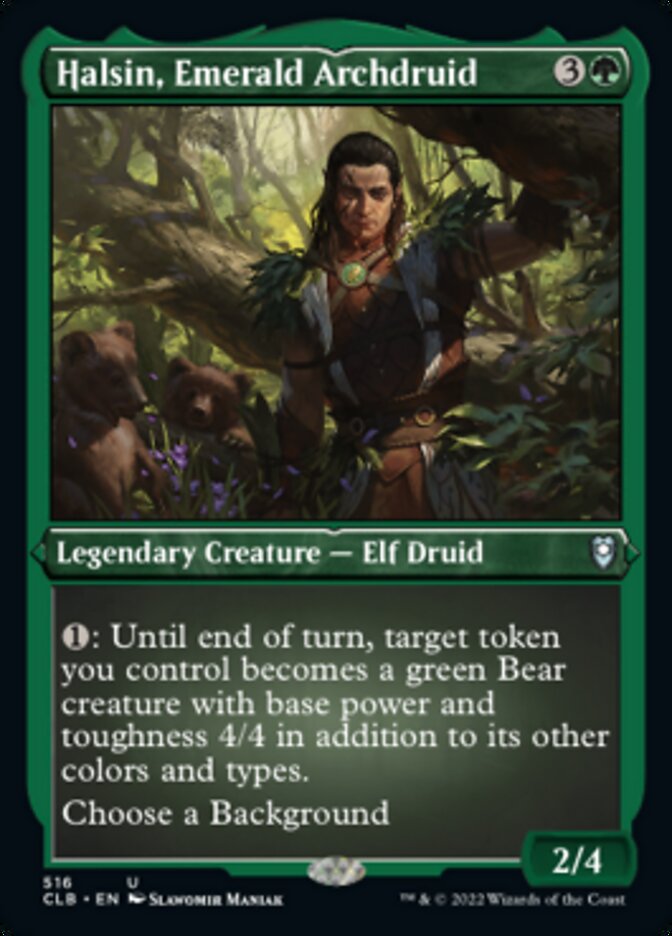 Halsin, Emerald Archdruid (Foil Etched) [Commander Legends: Battle for Baldur's Gate] | Gate City Games LLC