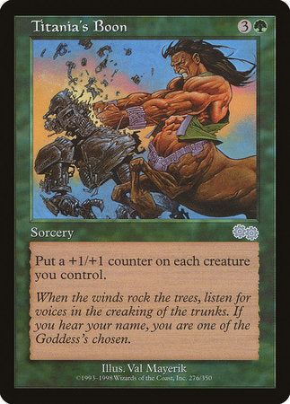 Titania's Boon [Urza's Saga] | Gate City Games LLC