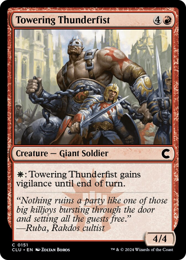 Towering Thunderfist [Ravnica: Clue Edition] | Gate City Games LLC