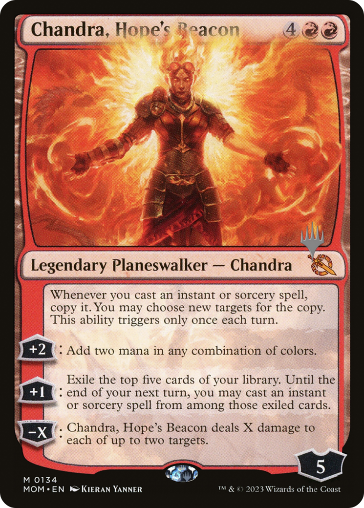 Chandra, Hope's Beacon (Promo Pack) [March of the Machine Promos] | Gate City Games LLC