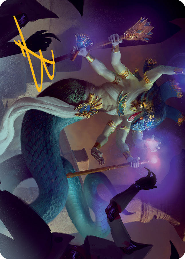 Imoti, Celebrant of Bounty Art Card (Gold-Stamped Signature) [March of the Machine Art Series] | Gate City Games LLC