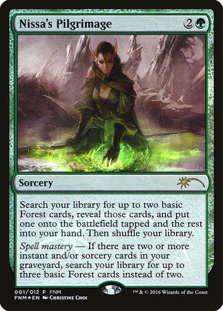 Nissa's Pilgrimage [Friday Night Magic 2016] | Gate City Games LLC