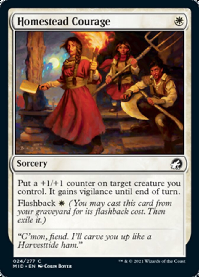 Homestead Courage [Innistrad: Midnight Hunt] | Gate City Games LLC
