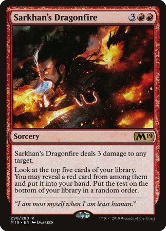 Sarkhan's Dragonfire [Core Set 2019] | Gate City Games LLC
