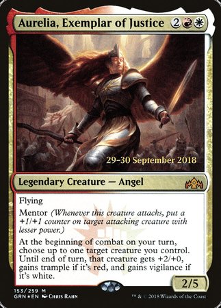 Aurelia, Exemplar of Justice [Guilds of Ravnica Promos] | Gate City Games LLC