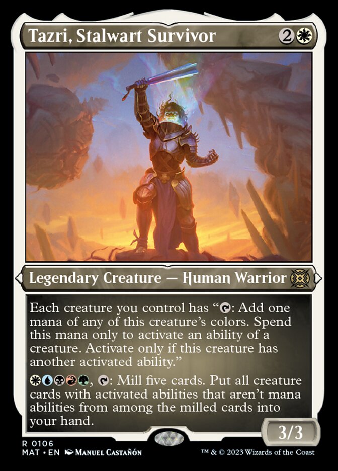 Tazri, Stalwart Survivor (Foil Etched) [March of the Machine: The Aftermath] | Gate City Games LLC