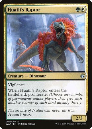 Huatli's Raptor [War of the Spark] | Gate City Games LLC