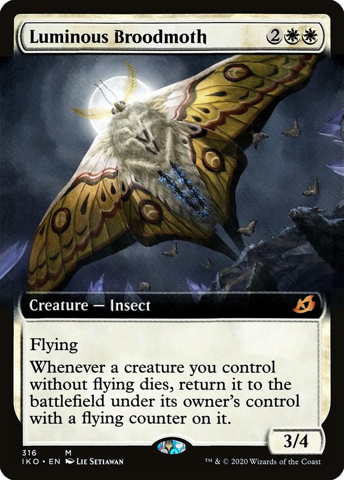 Luminous Broodmoth (Extended Art) (316) [Ikoria: Lair of Behemoths] | Gate City Games LLC