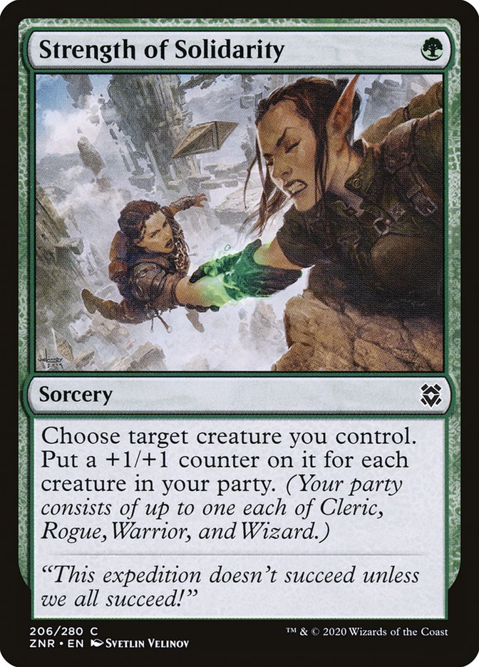 Strength of Solidarity [Zendikar Rising] | Gate City Games LLC