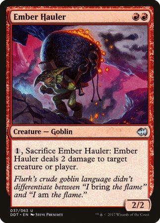 Ember Hauler [Duel Decks: Merfolk vs. Goblins] | Gate City Games LLC