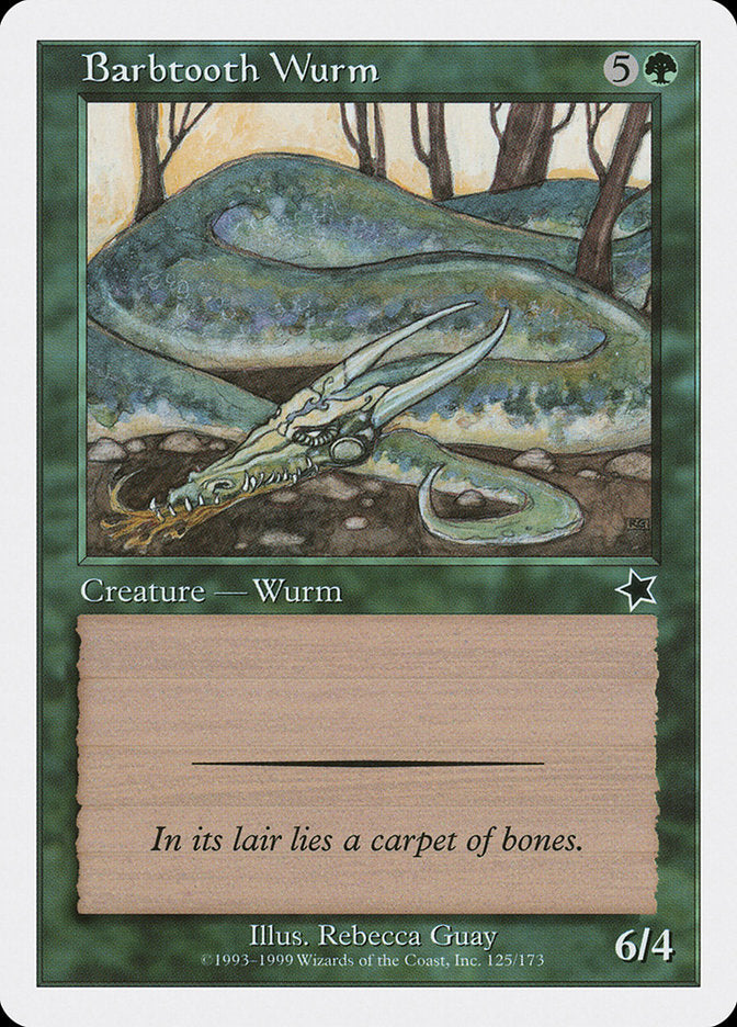 Barbtooth Wurm [Starter 1999] | Gate City Games LLC