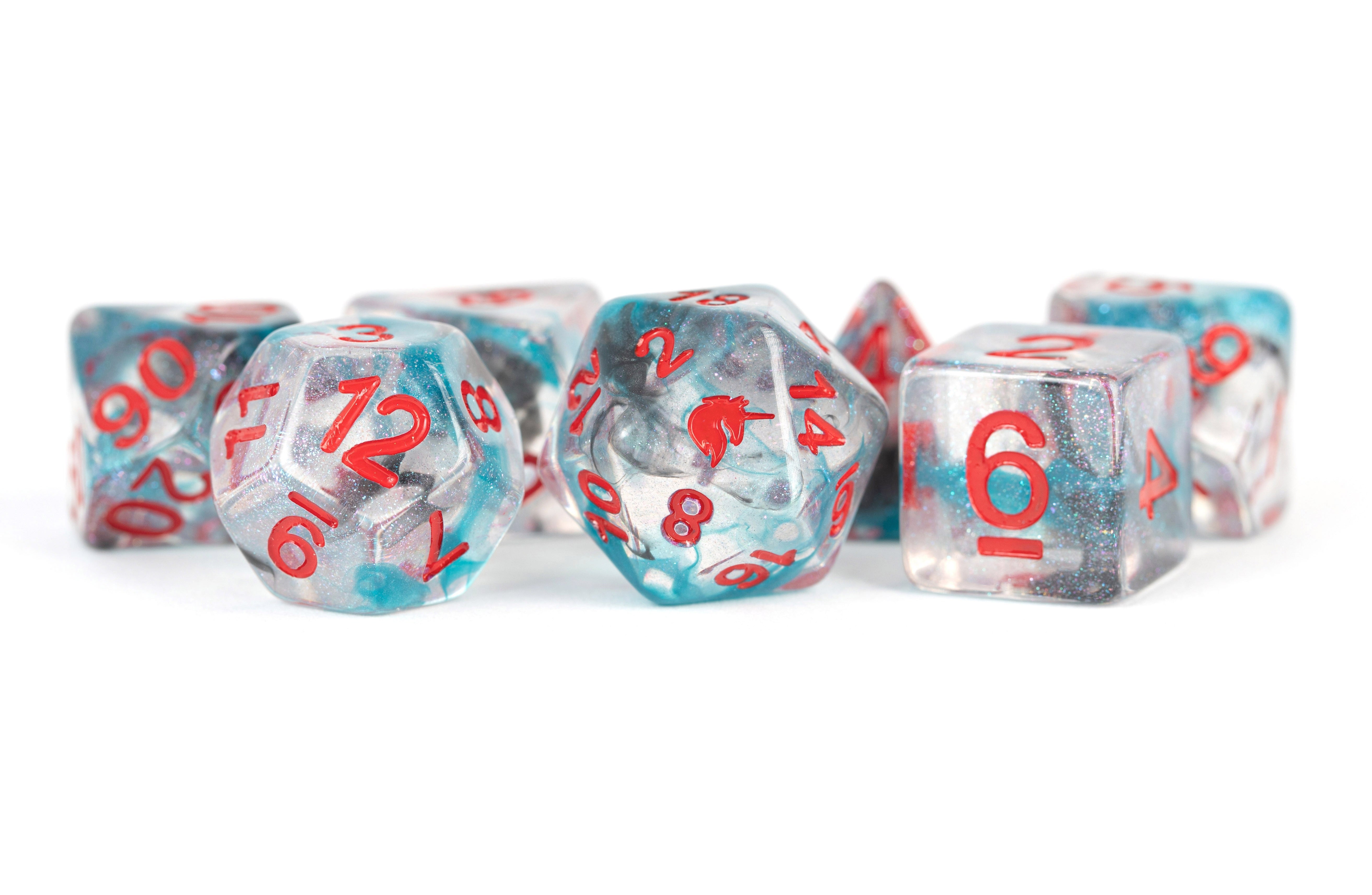 MDG 16mm Resin Unicorn Dice Set | Gate City Games LLC