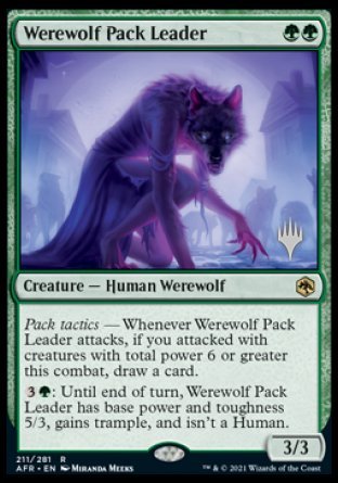 Werewolf Pack Leader (Promo Pack) [Dungeons & Dragons: Adventures in the Forgotten Realms Promos] | Gate City Games LLC