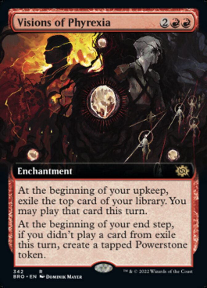 Visions of Phyrexia (Extended Art) [The Brothers' War] | Gate City Games LLC