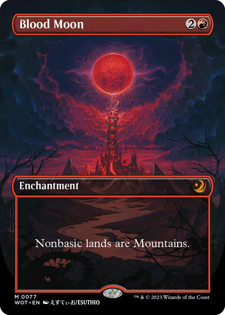 Blood Moon (Anime Borderless) [Wilds of Eldraine: Enchanting Tales] | Gate City Games LLC