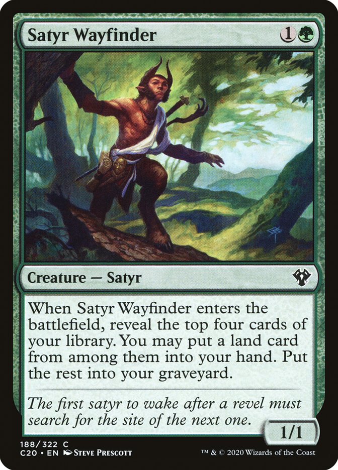 Satyr Wayfinder [Commander 2020] | Gate City Games LLC