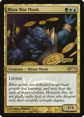 Rhox War Monk [Friday Night Magic 2011] | Gate City Games LLC