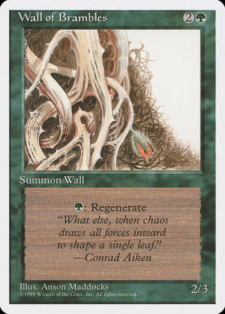 Wall of Brambles [Fourth Edition] | Gate City Games LLC