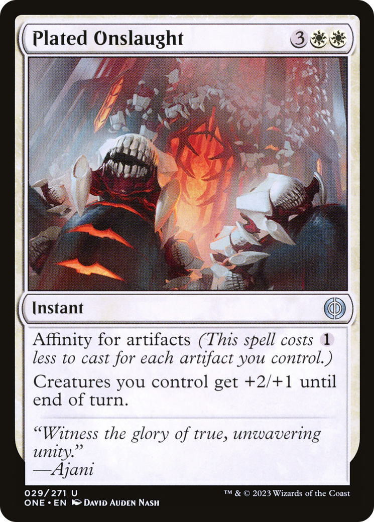 Plated Onslaught [Phyrexia: All Will Be One] | Gate City Games LLC